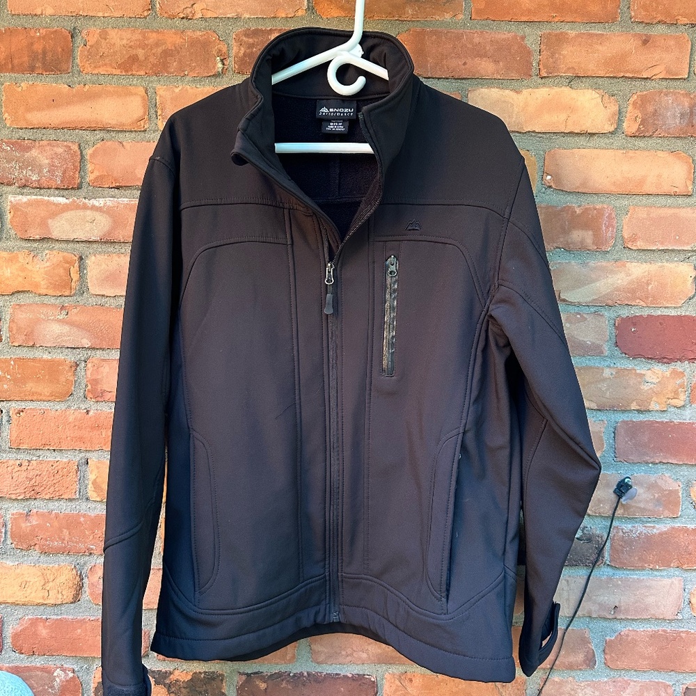 Snozu Performance Black Softshell Jacket ~ Medium - image 1